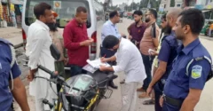 বিআরটিএর মোবাইল কোর্টে ১০ দিনে ৮১৩ মামলা